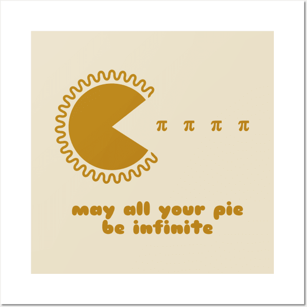 May All Your Pi(e) Be Infinite Wall Art by zacrizy